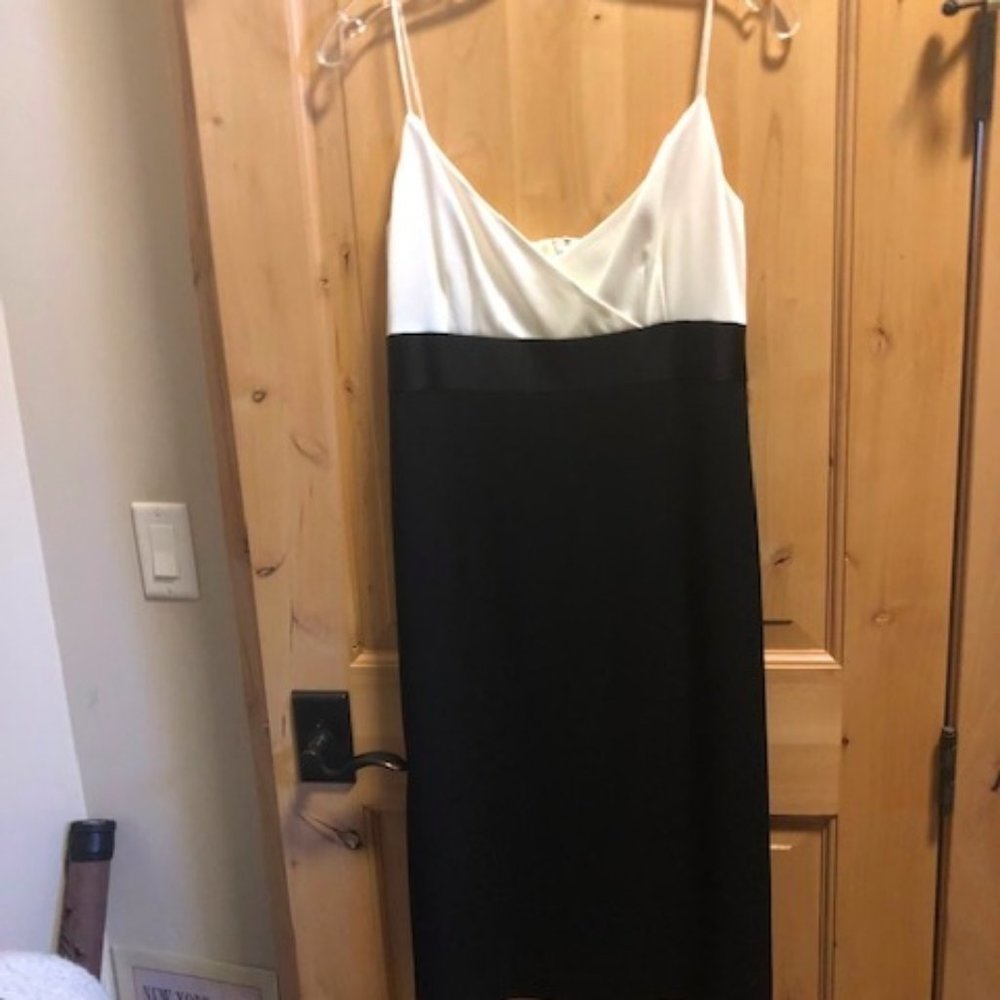Ann Taylor classic black and light ivory cocktail dress- Size 10